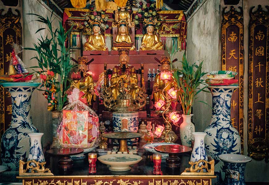 An Ma Temple is located on a tiny island in Ba Be Lake